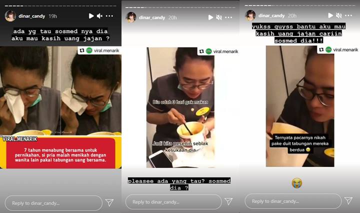 Baik Banget, Dinar Candy Niat Bantu Wanita Viral yang Ditipu Pacar dan Ditinggal Nikah