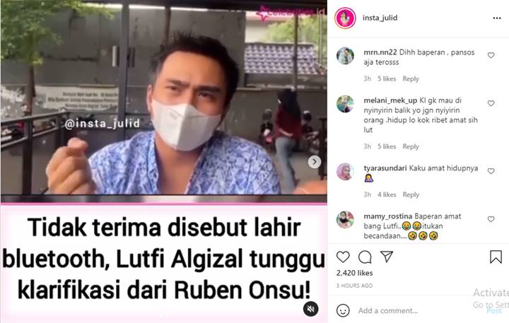Lutfi Agizal Ngadu ke Orangtua Usai Diledek \'Lahir dari Bluetooth\', Netizen: Baper Amat