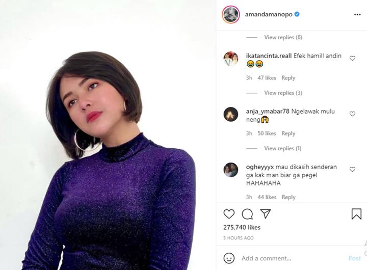 Amanda Manopo Pamer Foto \'Lawak\' yang Malah Bikin Salah Fokus, Seperti Apa?