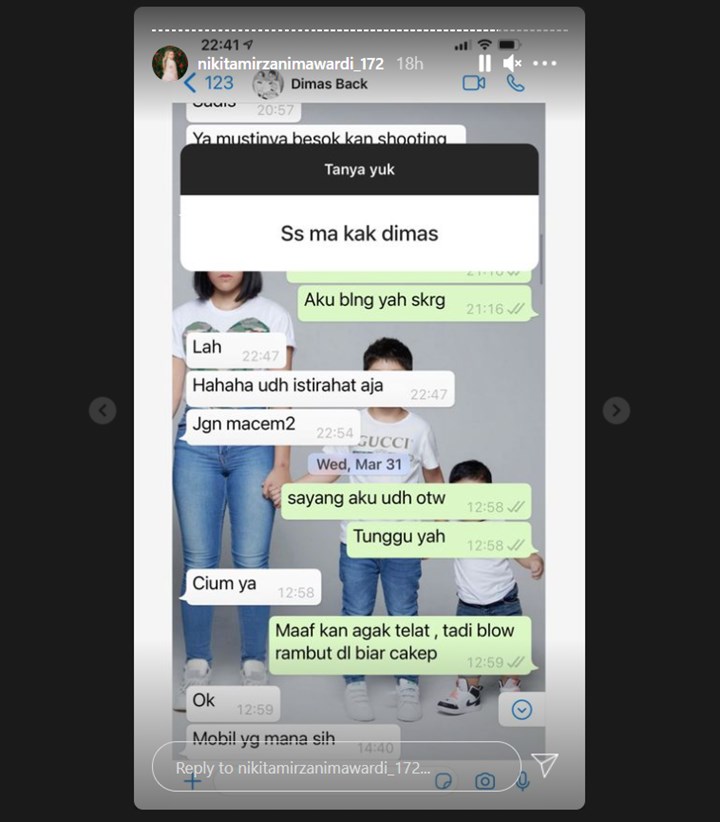 Nikita Mirzani Bongkar Isi Chat dengan Dimas Beck