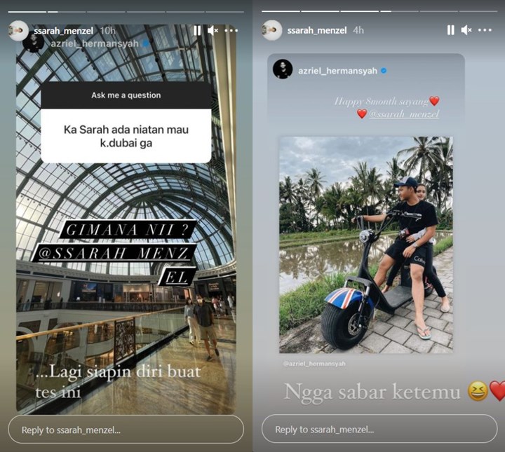 Azriel Hermansyah Rayakan 8 Bulan Pacaran, Pacar Cantik Bakal Nyusul ke Dubai?