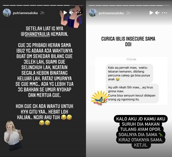 Ikut Komentari Anak Shandy Aulia yang Dihina, Putri Anne Akui Heran Sambil Sentil Soal Ini