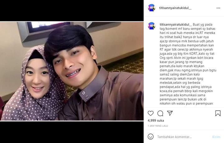 Peramal Titisan Nyai Ratu Kidul Tanggapi Perceraian Alvin Faiz, Beber Penyebab Larissa Chou Kecewa