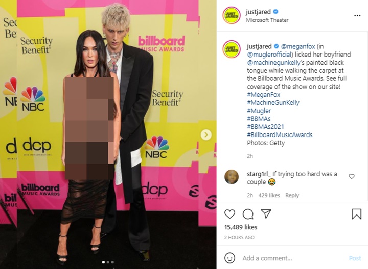 Bbma 2021 Machine Gun Kelly Hadir Bareng Megan Fox Potret Lidah Dicat Hitam Bikin Seram Bbma 2021 Machine Gun Kelly Hadir Bareng Megan Fox Potret Lidah Dicat Hitam Bikin Seram