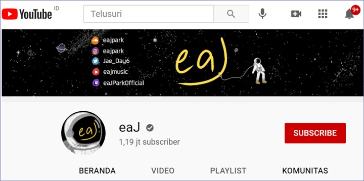 Kanal YouTube Jae DAY6