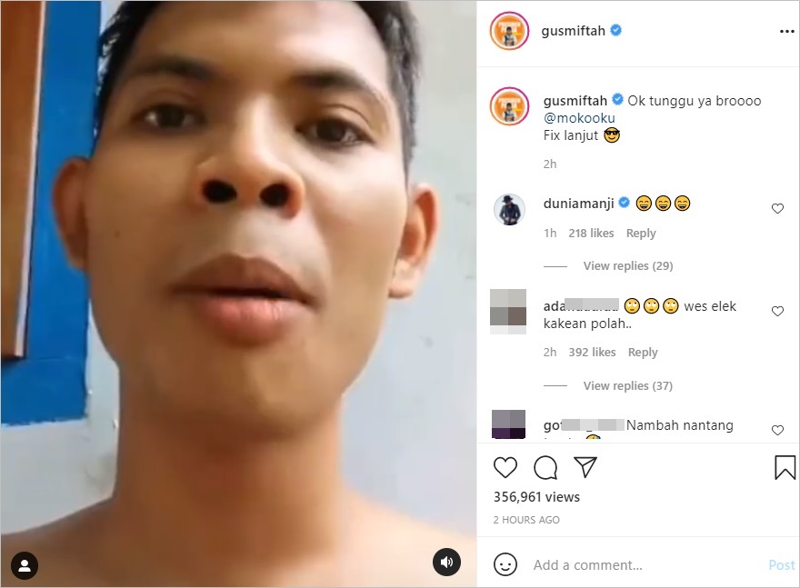 Gus Miftah Gercep Lacak Netizen yang Hina Dirinya Pakai Kata-kata Kasar, Didesak Beri Efek Jera
