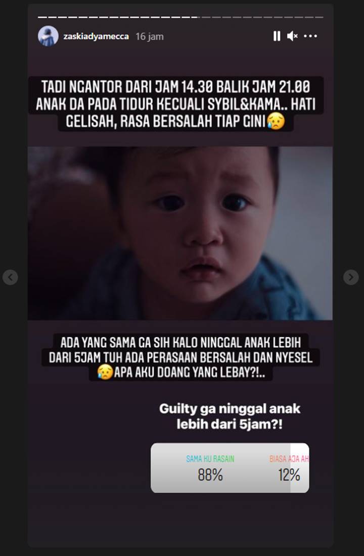 Zaskia Adya Mecca Mellow Kerja Tinggalin Anak Terlalu Lama
