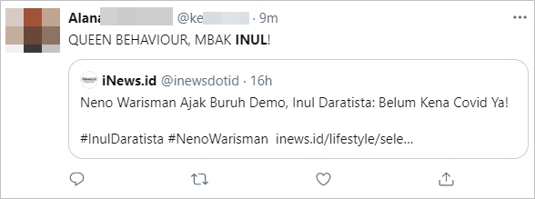 Inul Daratista Mendadak Trending Topic Usai ‘Semprot’ Neno Warisman, Ramai Cuitan Begini
