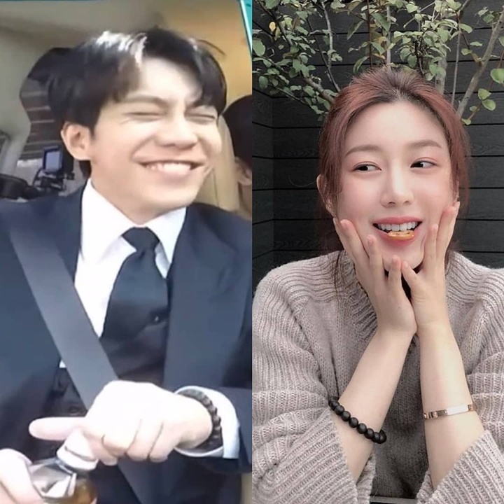Lee Seung Gi dan Lee Da In terlihat mengenakan gelang yang sama