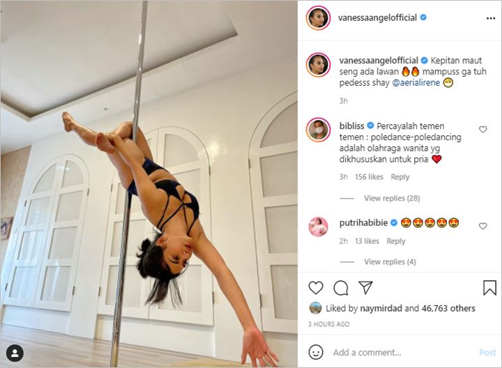 Vanessa Angel Pamer Pole Dance