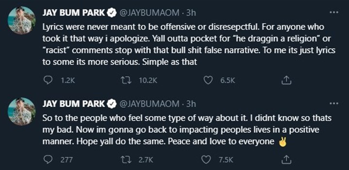 Jay Park jelaskan mengenai lirik kontroversi yang dinilai menyinggung Islam