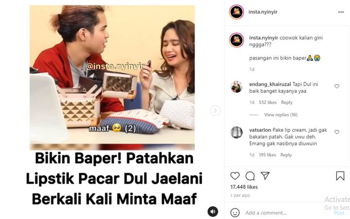Enteng Banget, Dul Jaelani Cuma Lakukan Ini Usai Patahkan Lipstik Mahal Tissa Biani