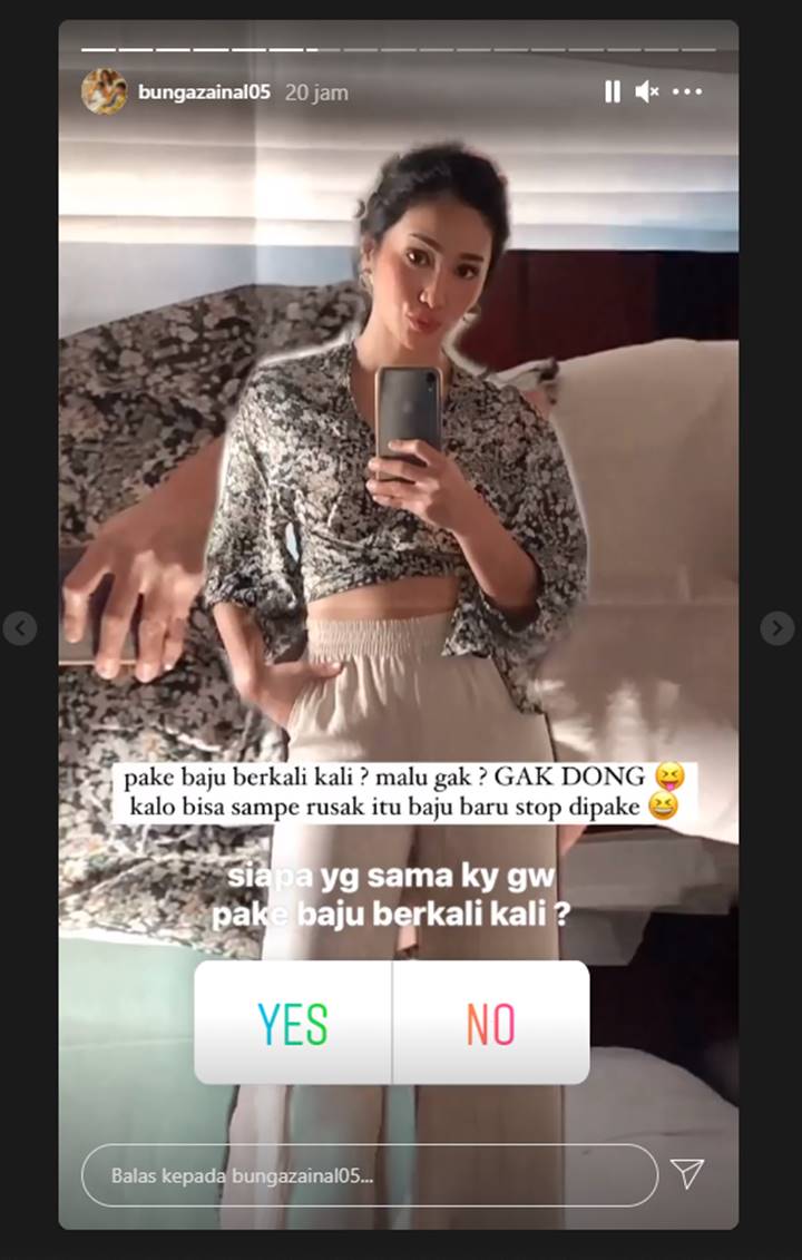 Dikenal Kaya Raya, Bunga Zainal Akui Tak Malu Pakai Baju