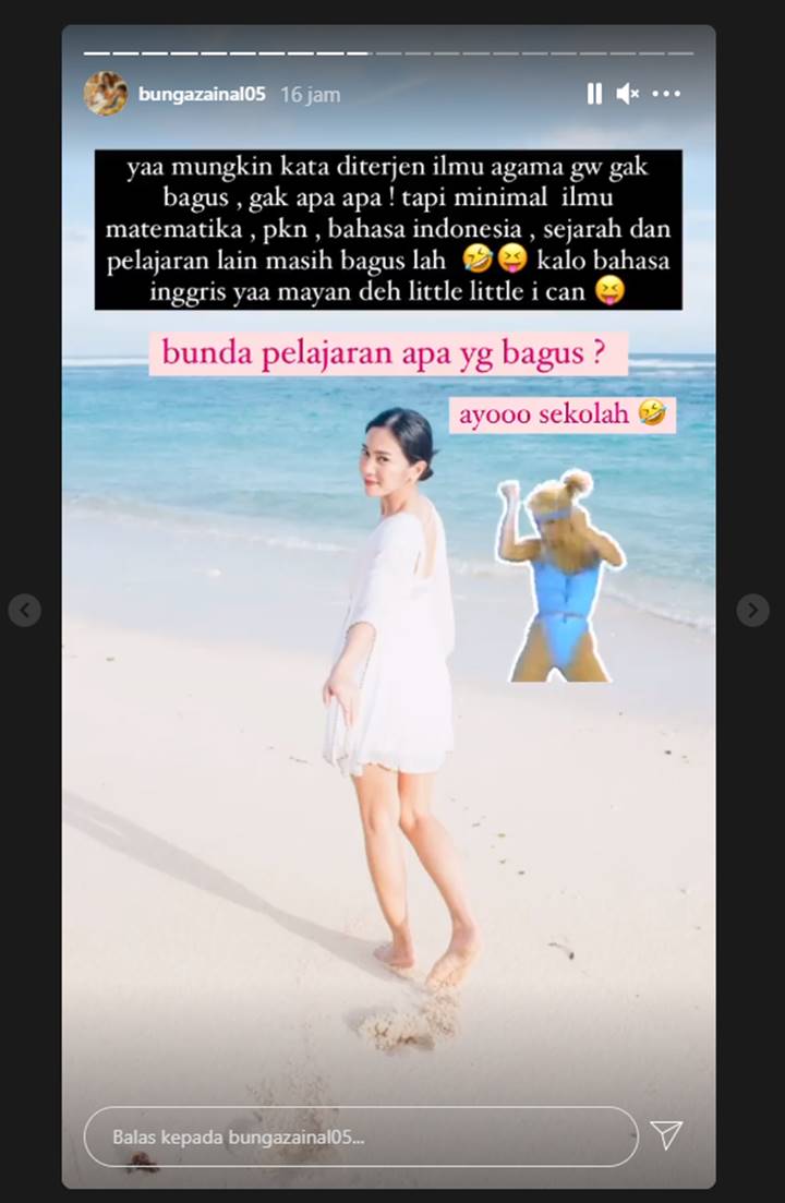 Bunga Zainal Sentil Warganet Julid: Kalau Sibuk Gak Ngurusin Urusan Orang Lain