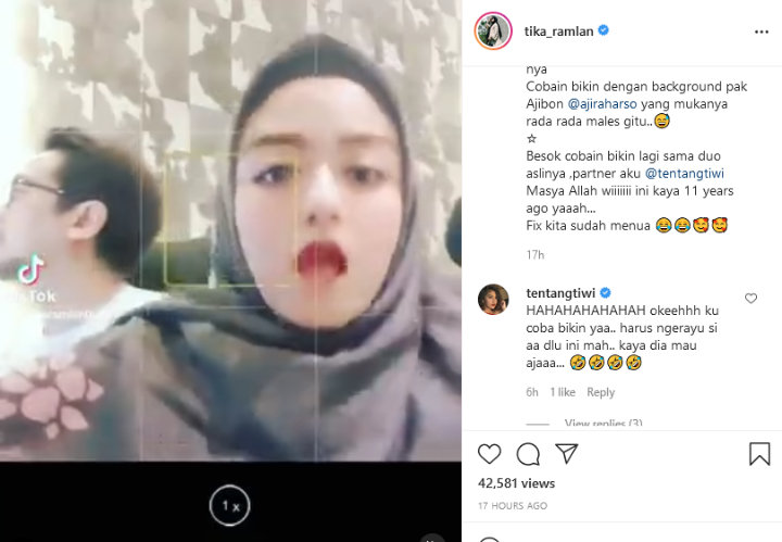 Begini Reaksi Tika Ramlan Saat Tahu Lagu Yang Pernah Dinyanyikannya Kini Viral Di TikTok