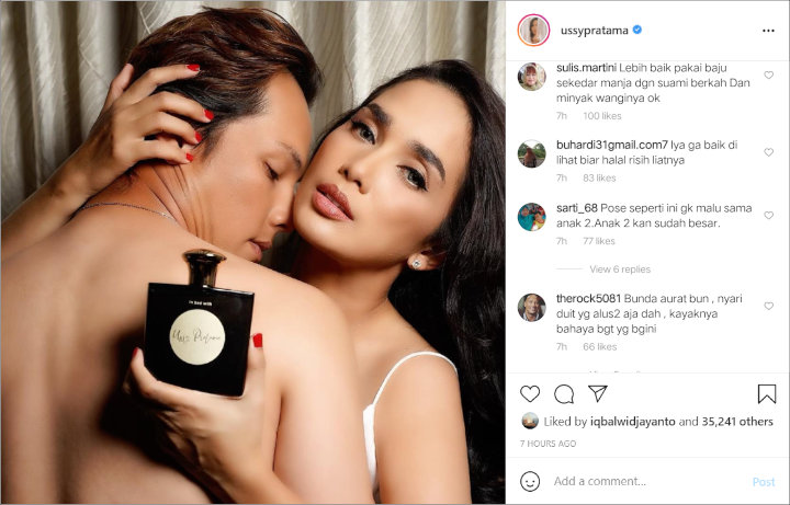 Pose Sensual Andhika Pratama dan Ussy Sulistiawaty Dikritik Habis-habisan, Dinilai Tak Pantas