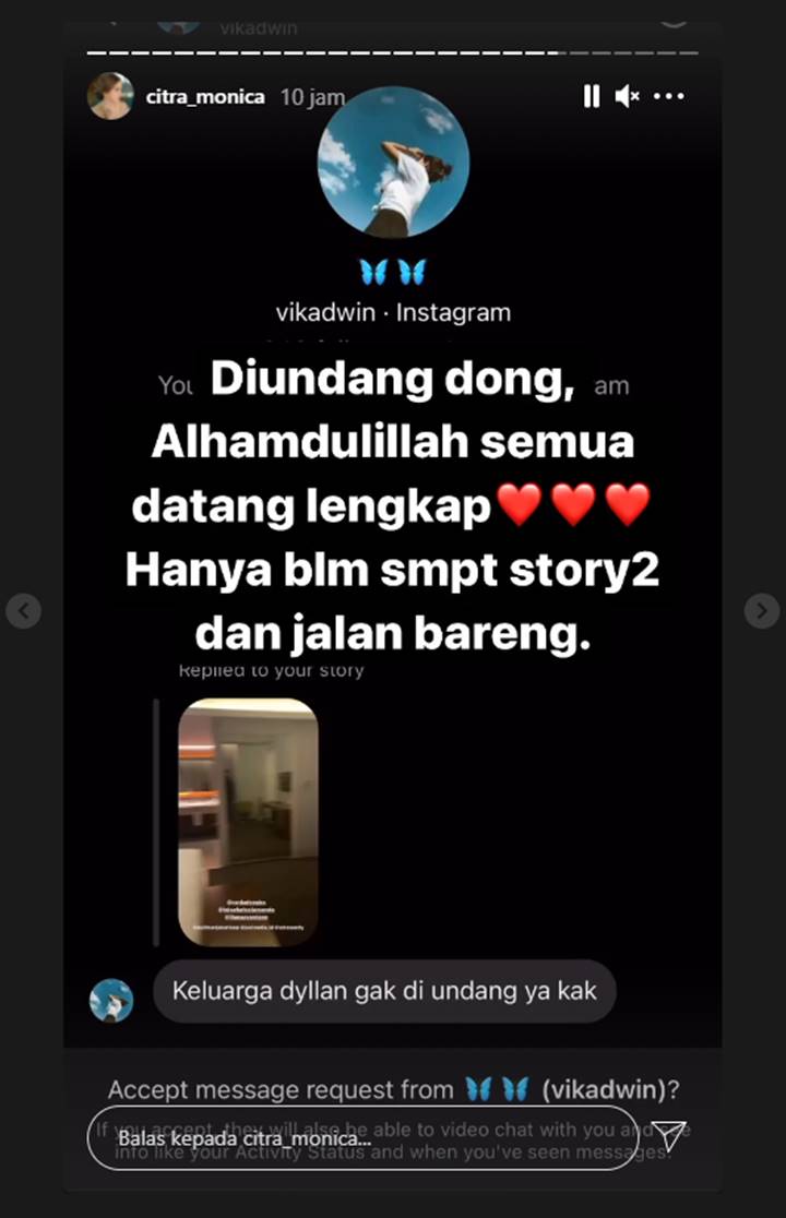 Citra Monica Tegaskan Keluarga Dylan Sahara Hadir Dalam Pernikahan Ifan Seventeen