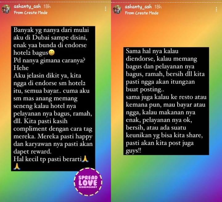 Ashanty Bantah Tudingan Liburan Modal Endorse, Biaya Sewa Hotel Ratusan Juta Terbongkar