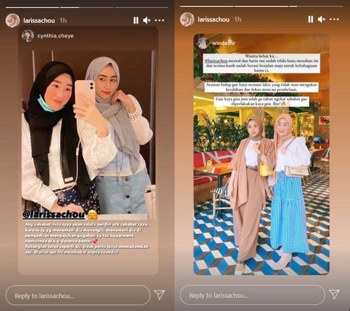 Sahabat Larissa Chou Sindir Pria Tak Mau Akui Kesalahan dan Terus Cari Pembelaan, Alvin Faiz?