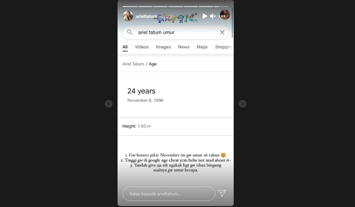 Ariel Tatum Ngakak Gara-gara Mendadak Lupa Umur, Sampai Cari Tahu di Google