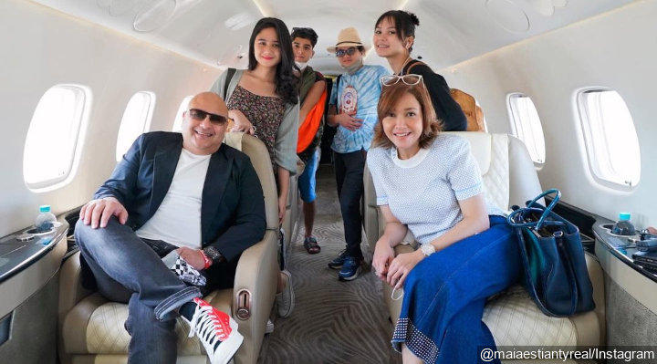 Maia Estianty Dan Irwan Mussry Liburan Bareng Al, El, Dul
