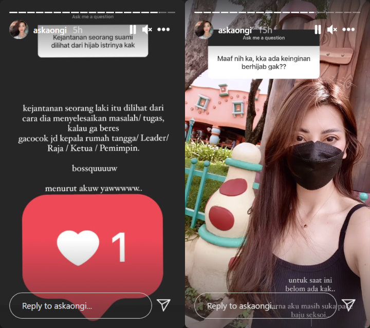 Masih Enggan Berhijab, Aska Ongi Sentil \'Kejantanan\' Aliff Ali?