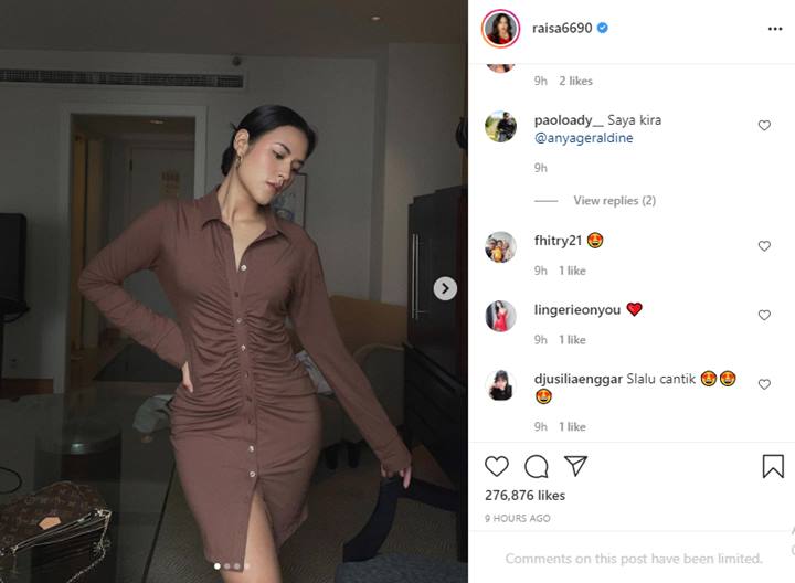 Dikira Anya Geraldine, Raisa Dipuji Habis-habisan Saat Pamer Penampilan Pakai Baju Ketat