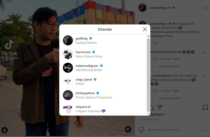 Pasha Ungu Bagikan Video Sentil Orang Susah Move On, Tandai IG Gading Marten Bikin Bingung