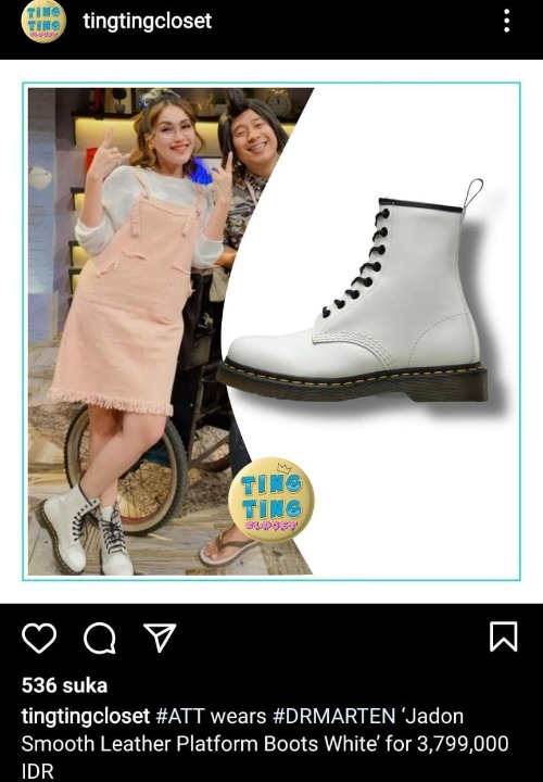 Sepatu keluaran <i>Jadon Smooth Leather Platform Boots White</i>