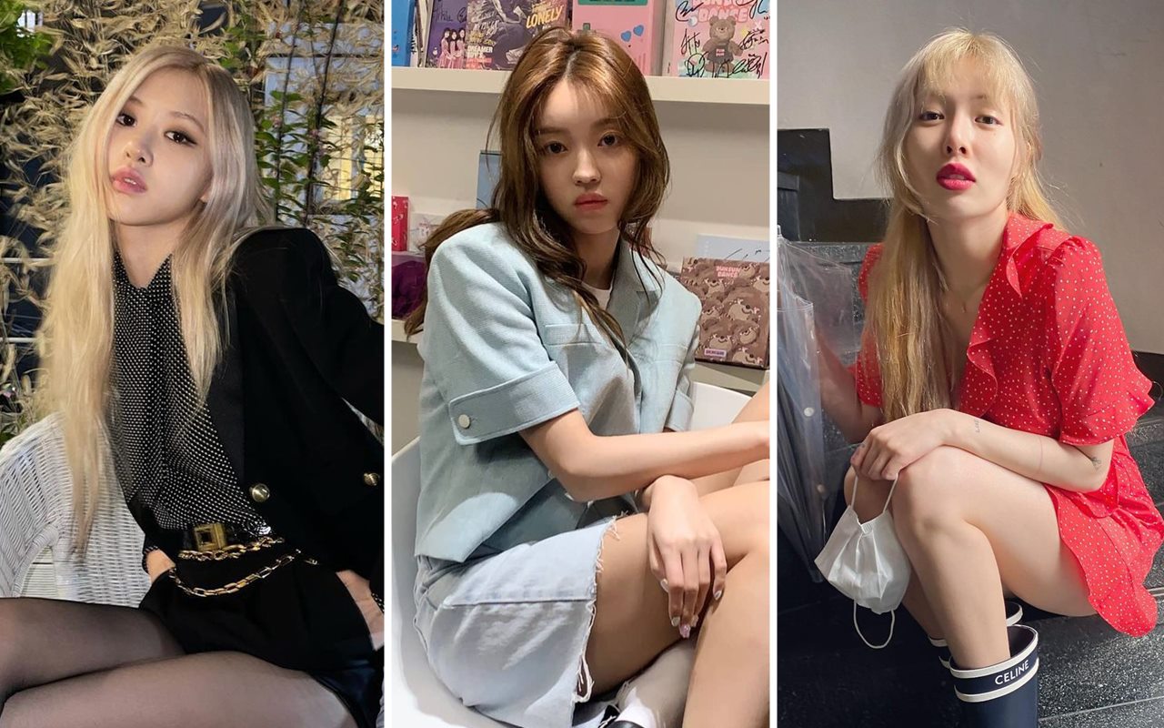 Rose BLACKPINK, YooA Oh My Girl dan HyunA Kembaran Outfit Kece, Siapa Paling Oke?