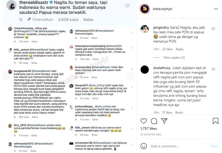 Dian Sastro Langsung Dihujat Usai Komentari Nagita Slavina Yang Jadi Ikon PON XX Papua