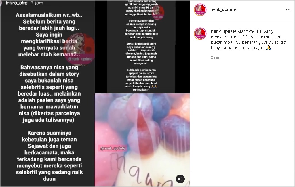 Dokter Kandungan Klarifikasi Soal Heboh Video Sebut Ayus Suami Nissa Sabyan, Beber Faktanya