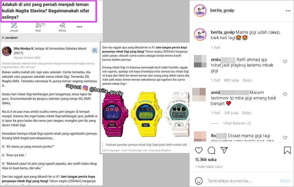 Sikap Nagita Slavina Saat Remaja Jadi Buah Bibir, Cara Sampaikan Rasa Terima Kasih Bikin Tercengang