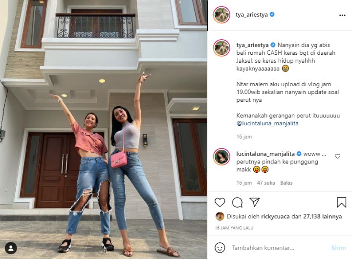 Lucinta Luna Jawab Begini Saat Ditanya Perutnya yang Buncit Bukti Hamil Tiba-Tiba Sudah Kempes