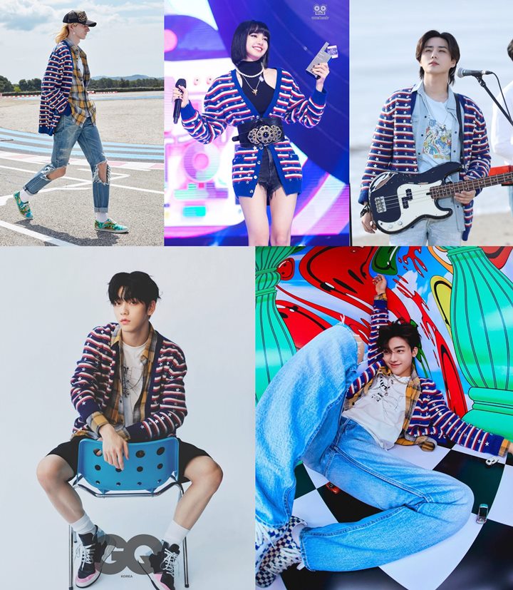 Lisa BLACKPINK dan 3 Idol Ganteng Ini Kembaran Cardigan, Siapa Paling Cetar?