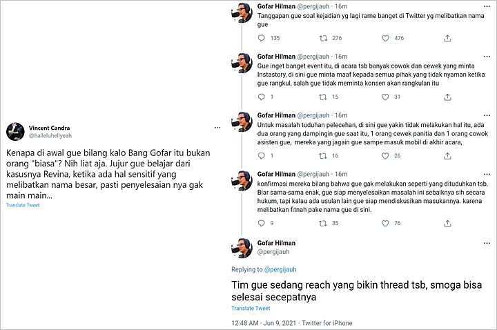 Merasa Difitnah Lakukan Pelecehan Seksual, Gofar Hilman Siap Tempuh Jalur Hukum