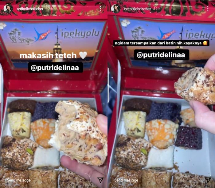 Ngidam Makanan Ini, Nathalie Holscher Semringah Tak Menyangka Dibawakan Putri Delina dari Turki