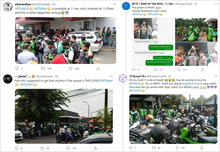 Efek BTS Meal di Indonesia, Antrean Ojol Mengular Hingga Gerai Tutup Sementara 1