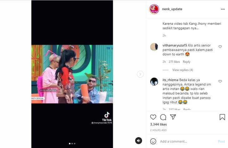 Disebut Rian Ibram Jadi Artis Bikin Pusing, Reaksi Adem Jhonny Iskandar Tuai Pujian Fans