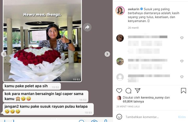 Kata Awkarin Dibilang Pakai Susuk untuk Merayu Para Mantan