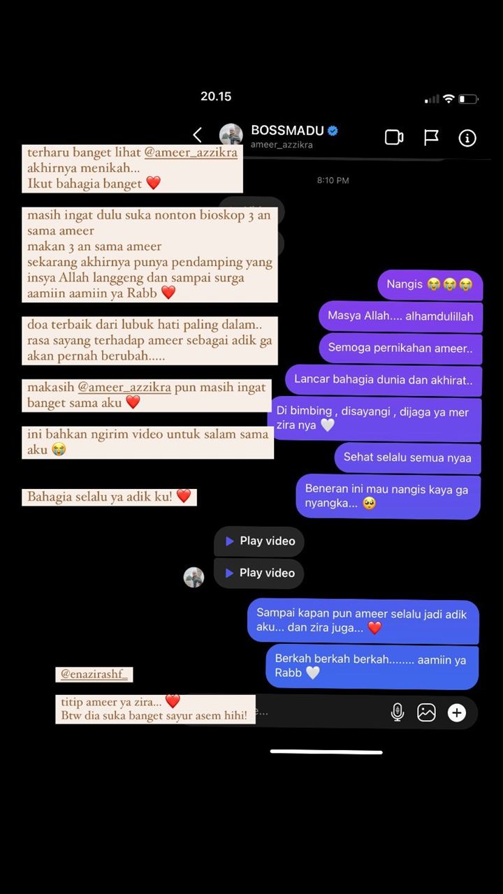 Larissa Chou Ungkap Keharuan Lihat Ameer Menikah