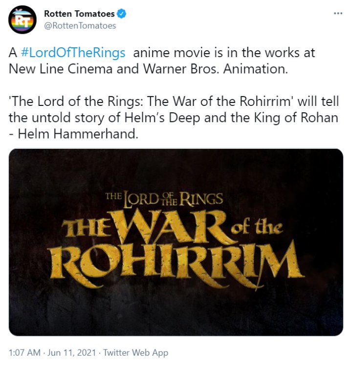 Film Anime \'The Lord of the Rings: The War of the Rohirrim\' Ungkap Kisah Helm Hammerhand