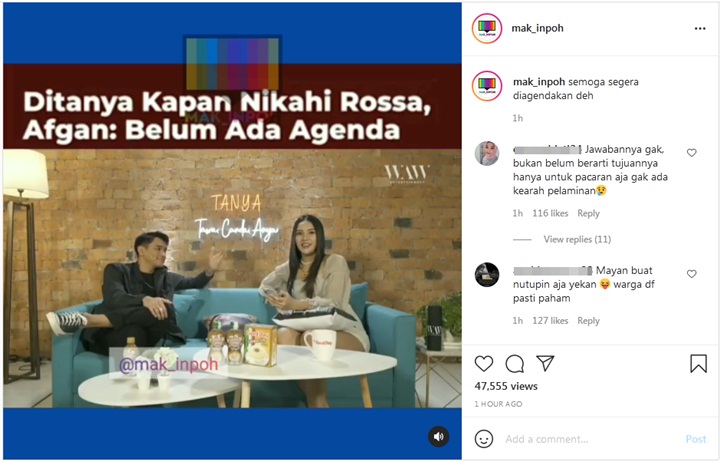 Ditanya Kapan Nikahi Rossa, Afgan: Nggak Ada di Agenda