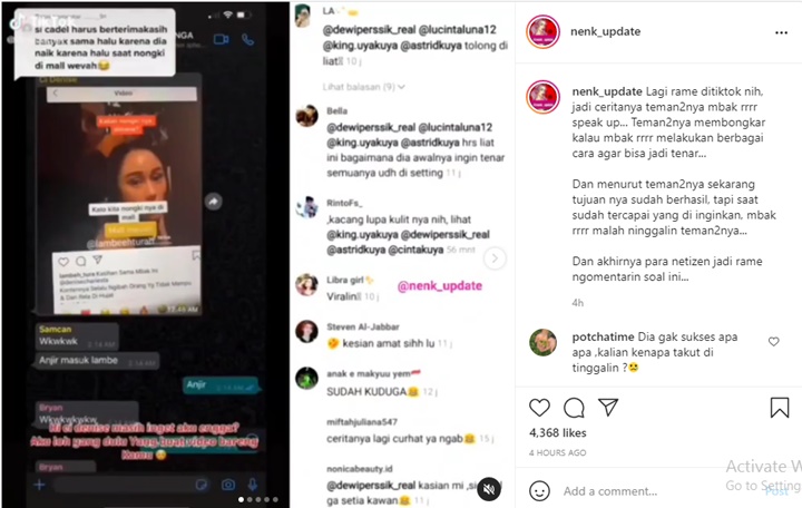 Sahabat Sindir Denise Chariesta \'Kacang Lupa Kulit\', Kedok Ingin Tenar Sejak Dulu Terkuak
