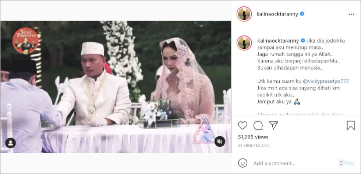 Kalina Oktarani \'Ngemis\' Minta Dijemput Vicky Prasetyo