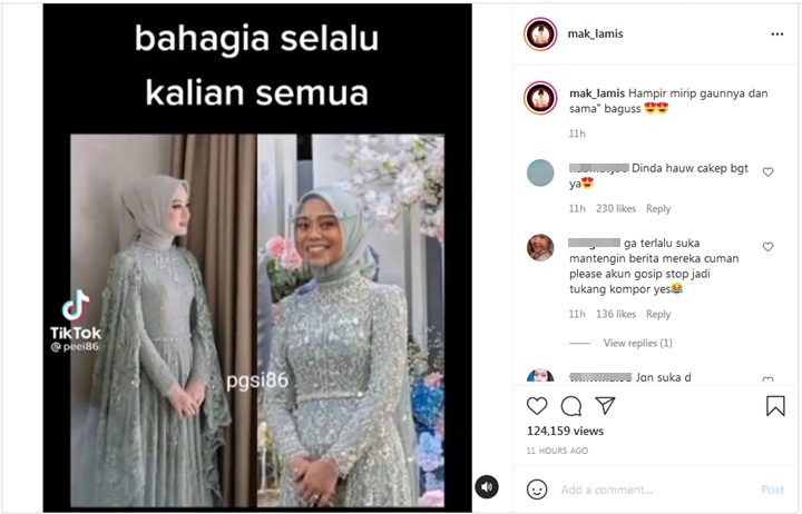 Gaun Tunangan Lesty Kejora