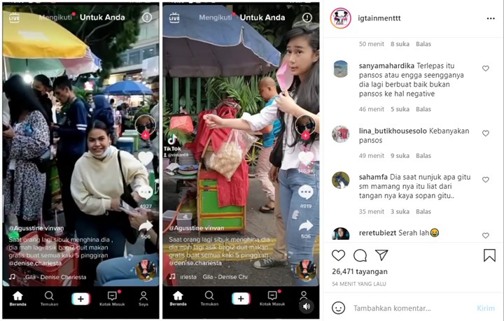Biasa Ribut, Beredar Video Denise Chariesta Bersikap Sopan Saat Bagi-Bagi Makanan Tuai Sanjungan