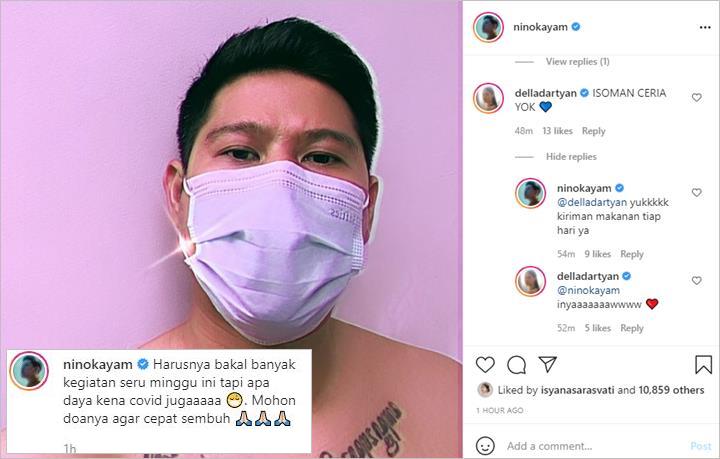 Nino RAN Kabarkan Kena Covid-19 Dapat Dukungan Pacar