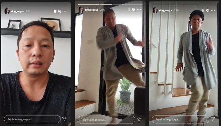 Joget Heboh, Ringgo Agus Rahman Girang Umumkan Dirinya Kini Negatif Covid-19