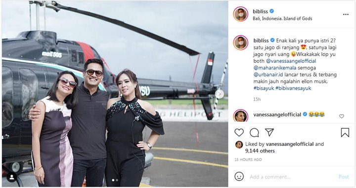 Bibi Ardiansyah Sesumbar Ingin Punya Istri 2, Reaksi Vanessa Angel Tak Terduga
